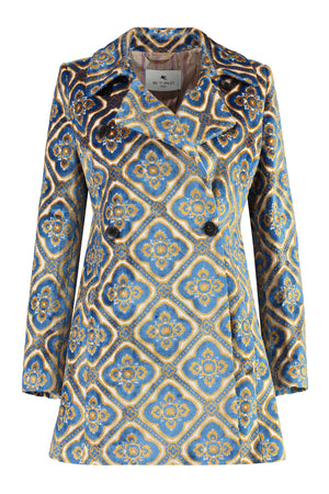 Jacquard knit coat-0